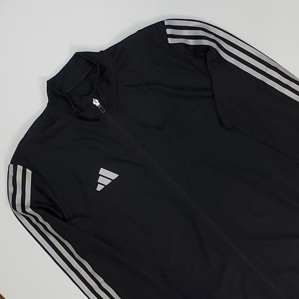 Adidas Tiro TR Referee Full Zip Soccer Jacket Pockets Mens Size L Black HS1032